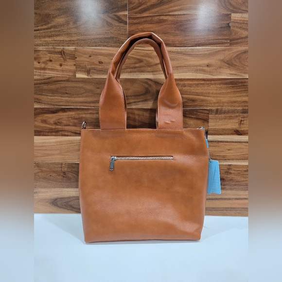 TIFFANY & FRED Paris Bag Tote Caramel color genuine Leather NEW - Picture 4 of 17
